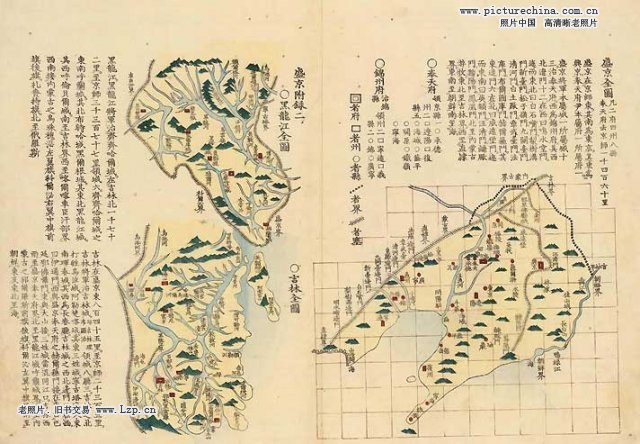 清朝时期满州地区地图